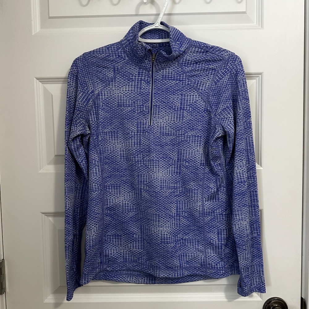 Kirkland blue half zip baselayer or midlayer size small